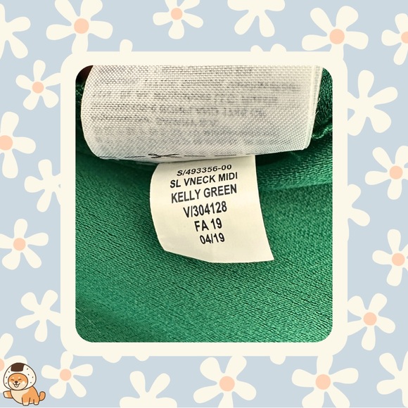 NWOT Banana Republic Strappy V-Neck Midi Dress in Kelly Green, Sz 4 - Picture 12 of 12